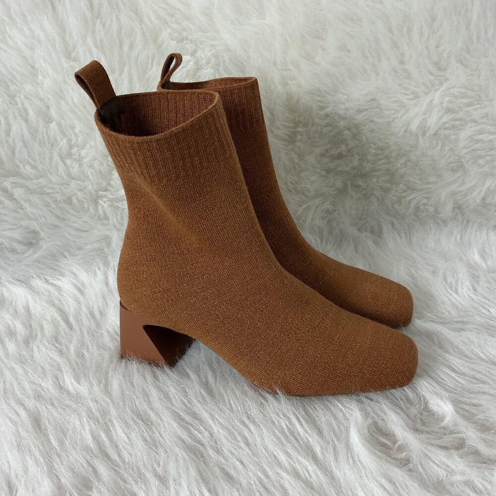 Vivaia Square Toe Water Repellent Block Heeled Regina Pro Sock Boots 35 US 5